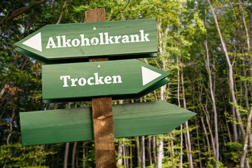 Schild 99 - Alkoholkrank