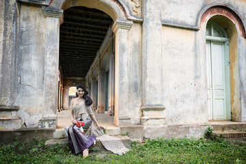 Fototapeta na wymiar Thai women traditional Thai suit. Thai women with traditional T
