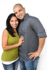 Naklejka premium Happy Hispanic Couple