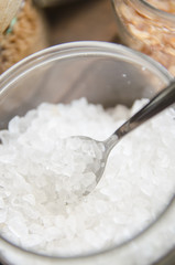 Various types of sugar, brown sugar and white