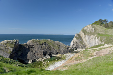 Rock formations at Dungy Head, Lulworth Cove, Dorset