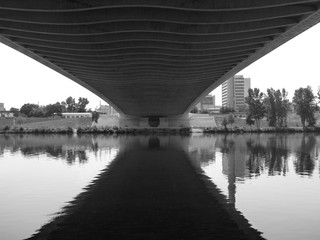 new bridge in prague troja in czech republic