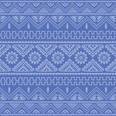 soft blue native american ethnic pattern