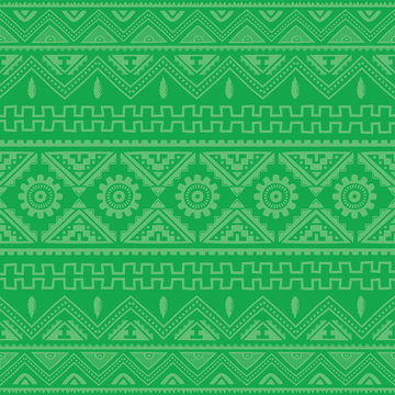 green native american ethnic pattern