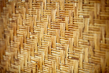 Wicker bamboo wall