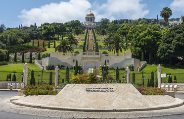 The Bahai gardens in Haifa, Israel