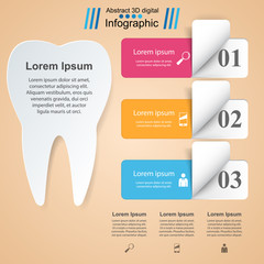 Business Infographics. Tooth icon.
