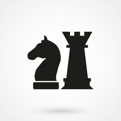 Chess icon vector