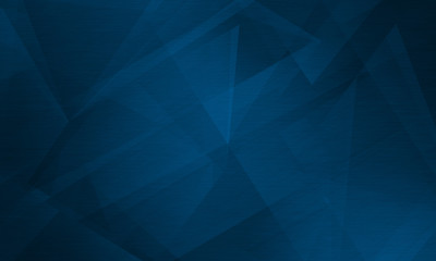 Fototapeta premium Abstract polygonal dark blue background