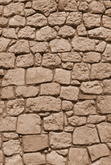 Old wall of natural stone background