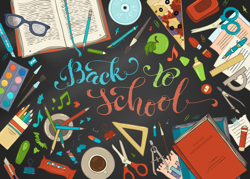 Back to School Background.