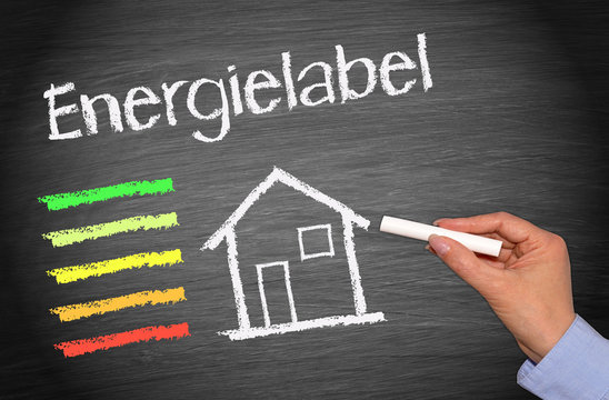 Haus mit Energielabel