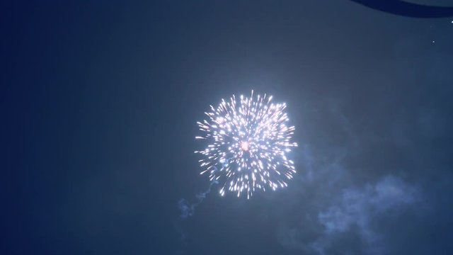 Launching firework rocket from ground to sky
