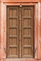 Old wooden door - part of Indian architecture