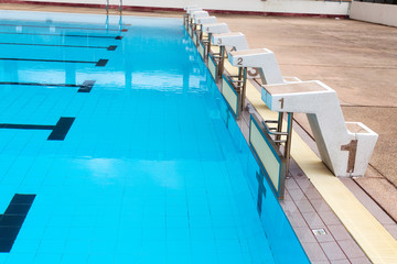 Fototapeta na wymiar Swimming pool for water sports