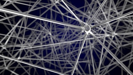 Neural Network. 3d render.