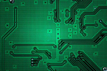 Closeup electronic circuit