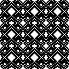 Abstract geometric black and white hipster fashion pillow pattern