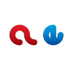 ae logo initial blue and red 
