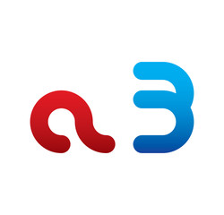 a3 logo initial blue and red 