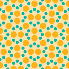 Vector modern seamless colorful geometry dot pattern. color abstract geometric background. pillow and bed sheet multicolor design. creative art deco. hipster fashion print