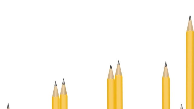 Be different concept set of pencils with different one