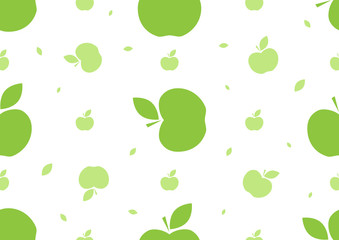 Seamless apple background pattern