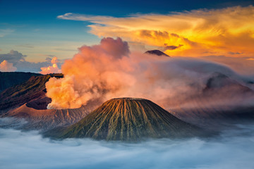 Fototapeta na wymiar Mt.Bromo in Tengger Semeru National Park, East Java, Indonesia