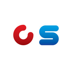 cs logo initial blue and red