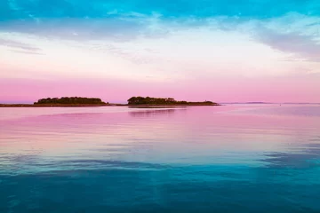 Foto auf Acrylglas Solovki.  landscape lake sunset! © erainbow