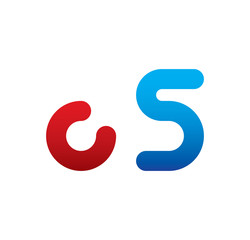c5 logo initial blue and red