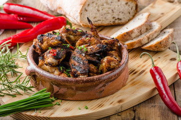 Grilled chicken wings