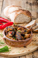 Grilled chicken wings