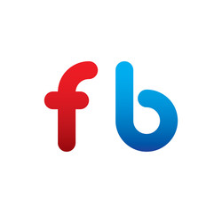 fb logo initial blue and red