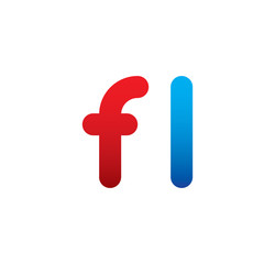 fl logo initial blue and red