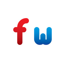 fw logo initial blue and red