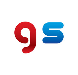 gs logo initial blue and red