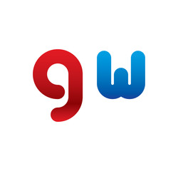 gw logo initial blue and red