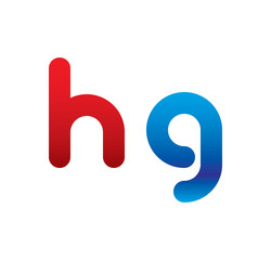 hg logo initial blue and red