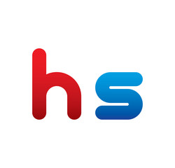 hs logo initial blue and red