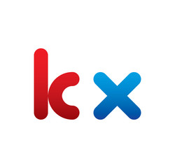 kx logo initial blue and red 