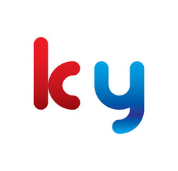 ky logo initial blue and red 