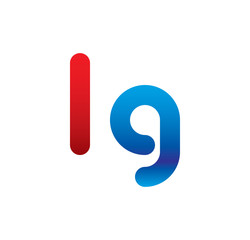 lg logo initial blue and red 