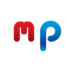 mp logo initial blue and red 
