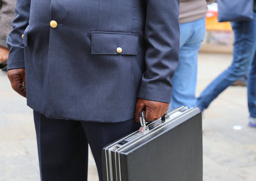 Corrupt Cop With A Suitcase Full Of Money