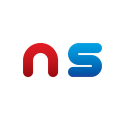 ns logo initial blue and red 