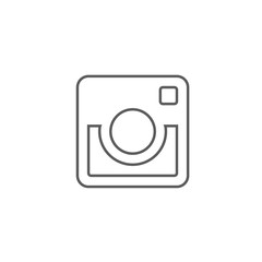 Vintage photo camera icon