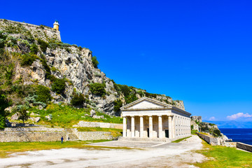 Kerykra old Phanteon. Important tourist attraction in Corfu, Gre - 116698574