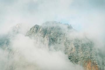 Rock in the clouds