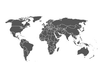 Obraz na płótnie Canvas Political World Map
